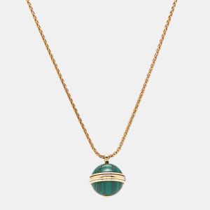 Piaget Possession Malachite Diamond 18k Rose Gold Necklace, Necklaces - Luxury Closet catalog