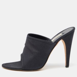Prada Dark Blue Denim Platform Slide Size 38.5, Sandals - Luxury Closet