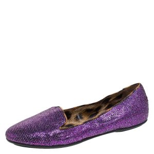 Roberto Cavalli Glitter Fabric Slip On Loafers Size 36, Loafers & Slip-Ons - Luxury Closet catalog