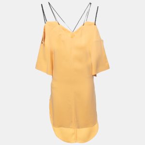 Roland Mouret Yellow Crepe Off-Shoulder Belted Conway Dress M, Dresses - Luxury Closet catalog