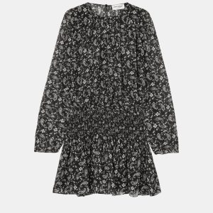 Saint Laurent Paris Black Paisley Print Silk Mini Dress L (FR 42), Dresses - Luxury Closet catalog