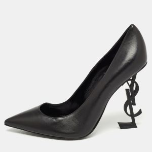 Saint Laurent Black Leather Opyum Pumps Size 40, Pumps - Luxury Closet catalog