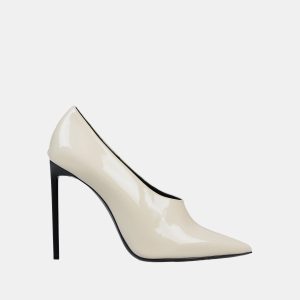 Saint Laurent Cream Patent Leather Pumps 37, Pumps - Luxury Closet catalog