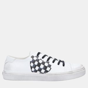 Saint Laurent Distressed Leather Sneakers 35, Athletic Shoes & Sneakers - Luxury Closet