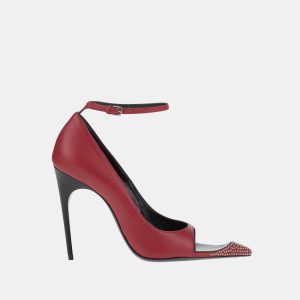 Saint Laurent Leather Ankle Strap Pumps 38.5, Pumps - Luxury Closet catalog