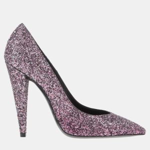 Saint Laurent Glitter Pointed Toe Pumps Size 39, Pumps - Luxury Closet catalog