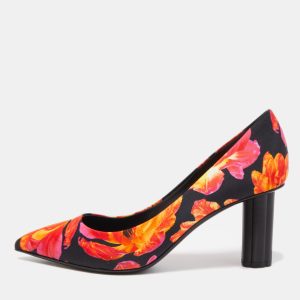 Salvatore Ferragamo Multicolor Floral Canvas Badia Pumps Size 39.5, Pumps - Luxury Closet catalog