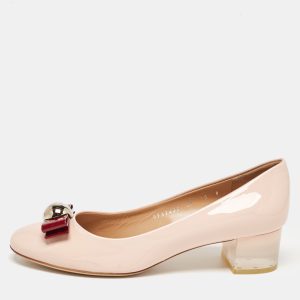 Salvatore Ferragamo Pink Patent Leather Missy Pumps Size 40.5, Pumps - Luxury Closet catalog