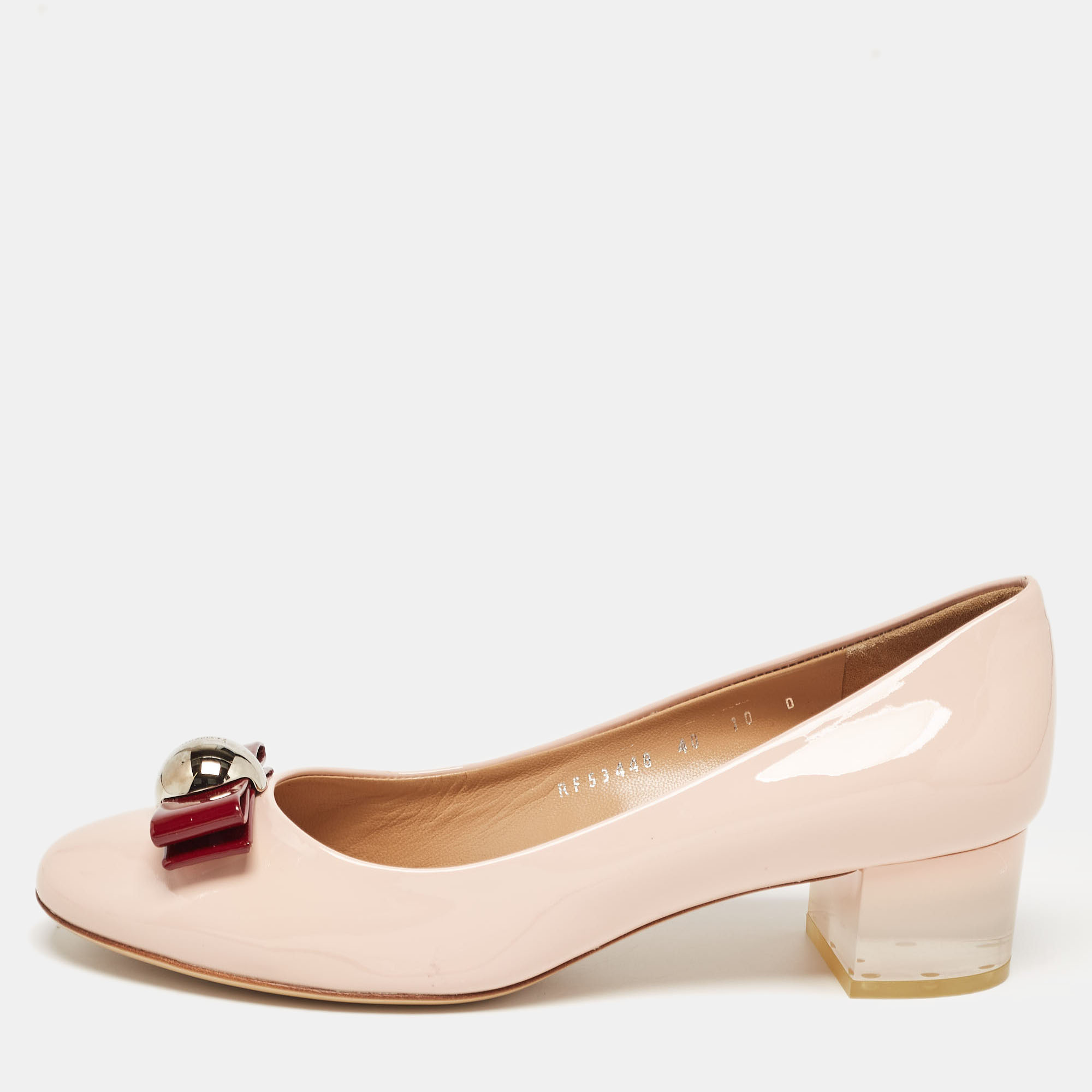 Salvatore Ferragamo Pink Patent Leather Missy Pumps Size 40.5, Pumps - Luxury Closet catalog