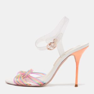 Sophia Webster Multicolor PVC Coralie Ankle Strap Sandals Size 38.5, Sandals - Luxury Closet