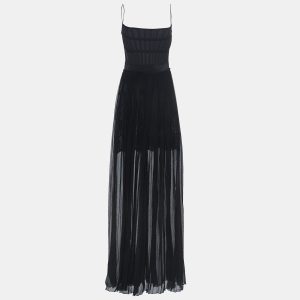 Stella McCartney Black Silk Pleated Sheer Corset Gown M, Dresses - Luxury Closet catalog