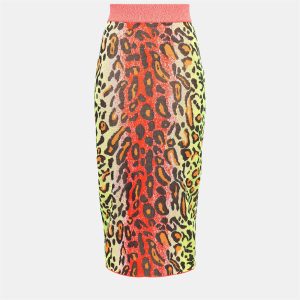 Stella McCartney Multicolor Animal Pattern Knit Fitted Midi Skirt S (IT 38), Skirts - Luxury Closet catalog