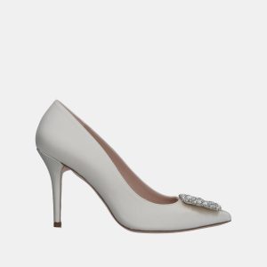 Stuart Weitzman Satin Crystal Embellished Pumps Size 41, Pumps - Luxury Closet catalog
