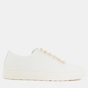Stuart Weitzman White Leather Sneakers Size 42, Athletic Shoes & Sneakers - Luxury Closet