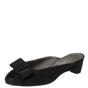 Stuart Weitzman Black Suede Slide Sandals Size 37, Sandals - Luxury Closet