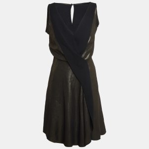 Temperly London Gold Lurex Midi Dress M, Dresses - Luxury Closet catalog