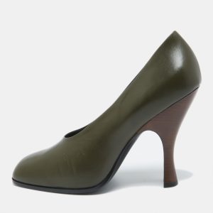 The Row Green Leather Round Toe Pumps Size 41, Pumps - Luxury Closet catalog