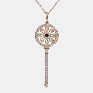 Tiffany & Co. Petals Key 18K Rose Gold Diamond Necklace, Necklaces - Luxury Closet catalog