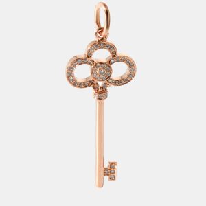 Tiffany & Co. Key Pendant in 18K Rose Gold 0.11 CTW, Necklaces - Luxury Closet catalog