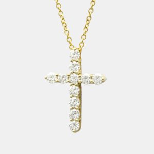 Tiffany & Co. Cross 18K Yellow Gold Diamond Necklace, Necklaces - Luxury Closet catalog