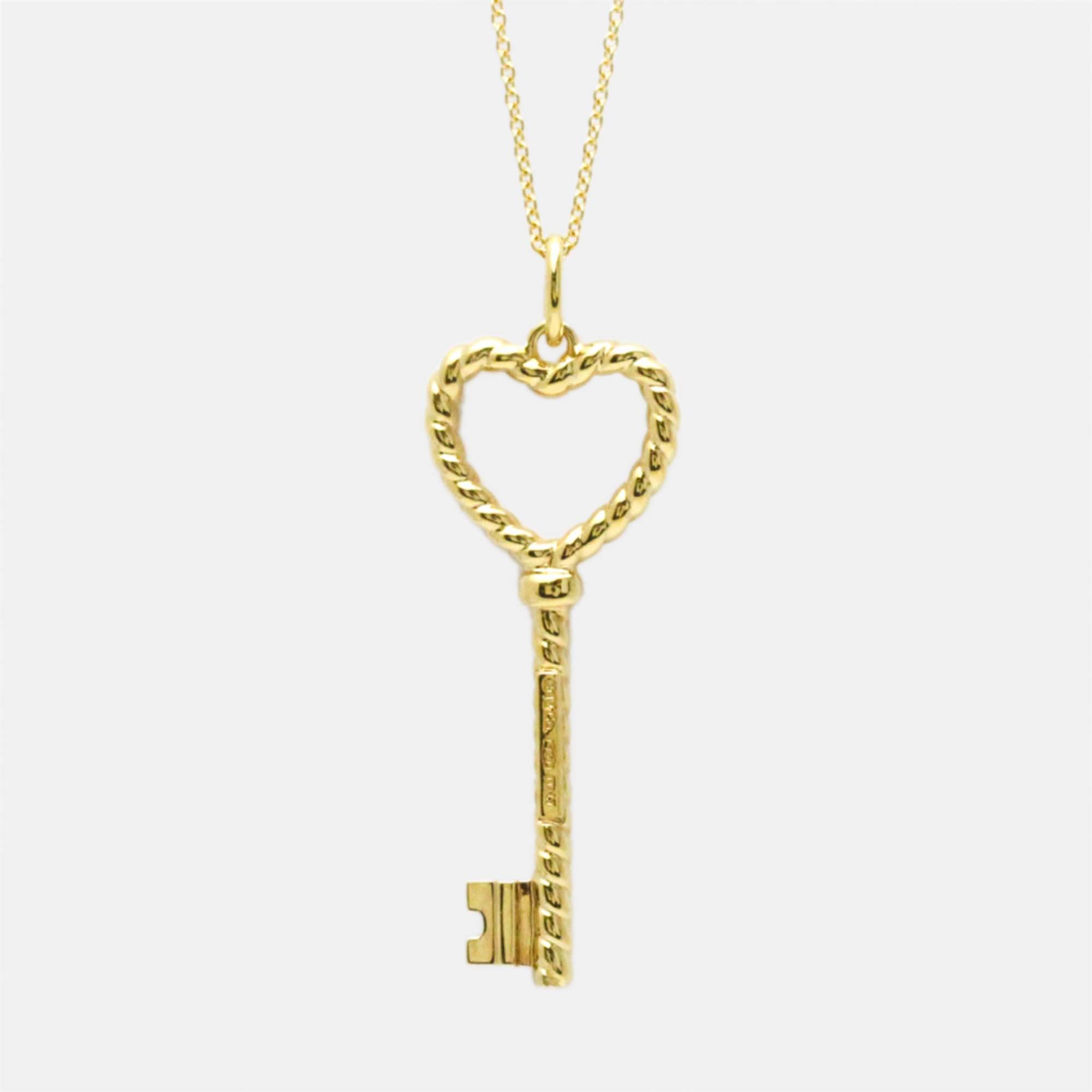 Tiffany & Co. Twisted heart key 18K Yellow Gold Necklace, Necklaces - Luxury Closet catalog