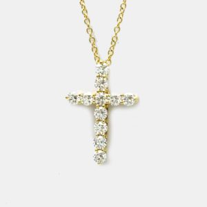 Tiffany & Co. Cross 18K Yellow Gold Diamond Necklace, Necklaces - Luxury Closet catalog