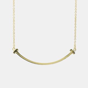 Tiffany & Co. 18K Yellow Gold T Smile Pendant Necklace, Necklaces - Luxury Closet catalog
