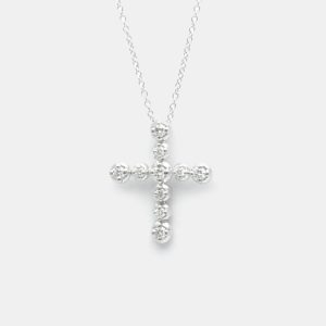 Tiffany & Co. 18K White Gold and Diamond Cross Pendant Necklace, Necklaces - Luxury Closet catalog