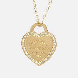 Tiffany & Co. 18K Rose Gold and Diamond Return To Tiffany Pendant Necklace, Necklaces - Luxury Closet catalog