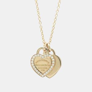 Tiffany & Co. 18K Rose Gold and Diamond Return To Tiffany Pendant Necklace, Necklaces - Luxury Closet catalog