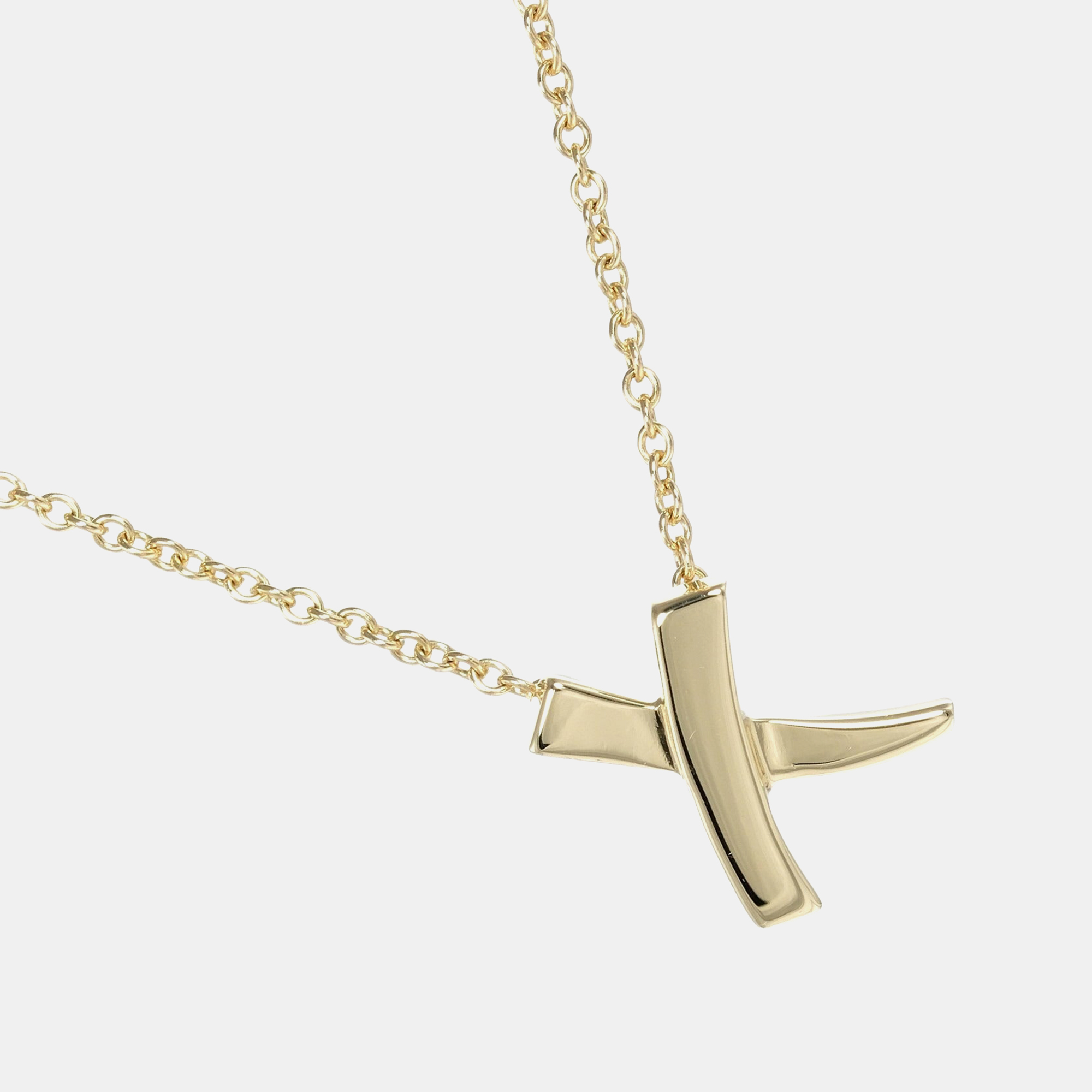 Tiffany & Co Yellow Gold Paloma's Graffiti Half Diamond X Pendant Necklace, Necklaces - Luxury Closet catalog