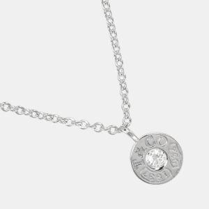 Tiffany & Co 18K White Gold Diamond Circle Pendant, Necklaces - Luxury Closet catalog