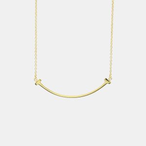 Tiffany & Co. 18K Yellow Gold T Smile Pendant Necklace, Necklaces - Luxury Closet catalog