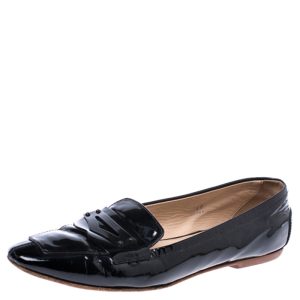 Tod's Black Patent Leather Pointed Toe Penny Loafer Size 40, Loafers & Slip-Ons - Luxury Closet catalog