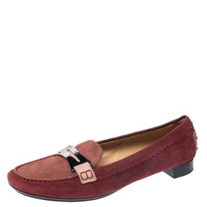 Tod's Red Suede Penny Loafers Size 40, Loafers & Slip-Ons - Luxury Closet catalog