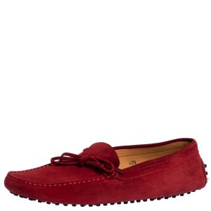 Tod's For Ferrari Red Suede Bow Slip On Loafers Size 40.5, Loafers & Slip-Ons - Luxury Closet catalog