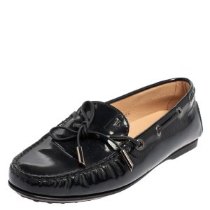 Tod's Blue Patent Leather City Gommino Driving Loafers Size 36.5, Loafers & Slip-Ons - Luxury Closet catalog
