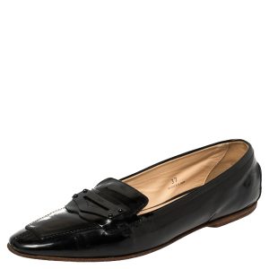 Tod's Black Patent Leather Penny Loafers Size 37, Loafers & Slip-Ons - Luxury Closet catalog