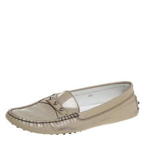 Tod's Grey Patent Leather Slip on Loafers Size 40.5, Loafers & Slip-Ons - Luxury Closet catalog