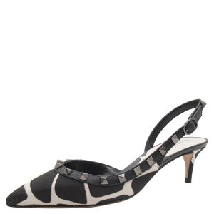 Valentino As Sample/Nero ROCKSTUD Slingback Pumps Size EU 40, Pumps - Luxury Closet