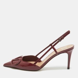 Valentino Burgundy Patent Escape VLogo Pumps Size 39, Pumps - Luxury Closet catalog
