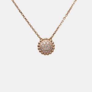 Van Cleef & Arpels Perl&eacute;e 18K Rose Gold Diamond Necklace, Necklaces - Luxury Closet catalog