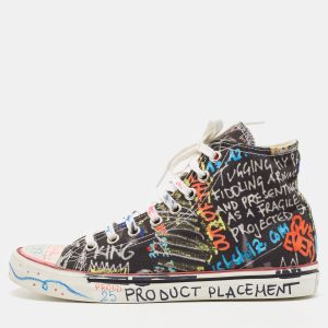 Vetements Multicolor Graffiti Canvas High Top Sneakers Size 39, Athletic Shoes & Sneakers - Luxury Closet