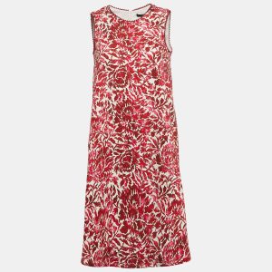 Weekend Max Mara Pink Floral Printed Cotton Sleeveless Alfiere Dress S, Dresses - Luxury Closet catalog