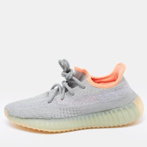 Yeezy x Adidas Grey Knit Fabric Boost 350-v2 desert sage Sneakers Size 38, Athletic Shoes & Sneakers - Luxury Closet