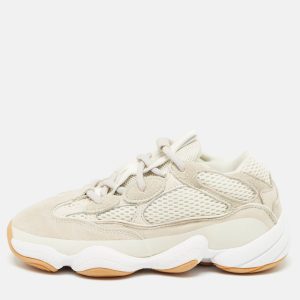 Yeezy x Adidas White/Grey Suede and Fabric Boost 500 Sneakers Size 37 1/3, Athletic Shoes & Sneakers - Luxury Closet