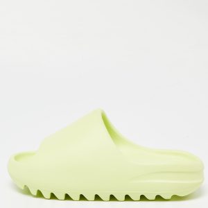 Yeezy x Adidas Glow Green Rubber Slides Size 38, Sandals - Luxury Closet