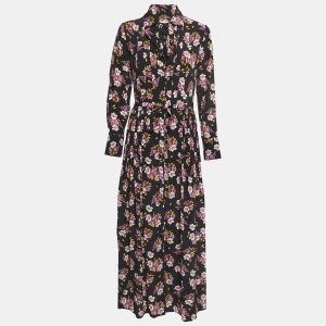 Zadig & Voltaire Black Floral Print Silk Buttoned Maxi Dress XS, Dresses - Luxury Closet catalog
