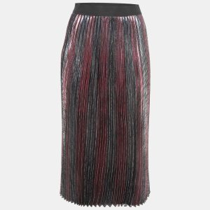 Zadig & Voltaire Metallic Lurex Pleated Midi Skirt S, Skirts - Luxury Closet catalog