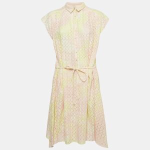 Zadig & Voltaire Pastel Pink/Yellow Eyelet Cotton Requiem Camou Dress L, Dresses - Luxury Closet catalog